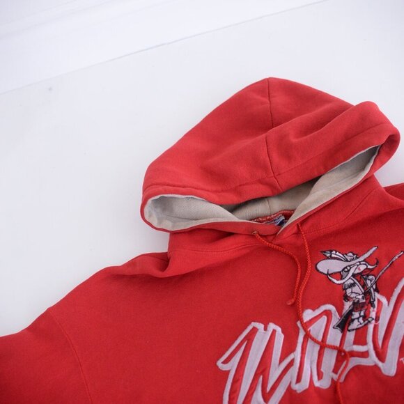 Vintage The Game Red UNLV Collegiate Hooded Pull Over Sweatshirt 2XL - Picture 9 of 9